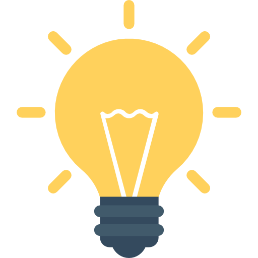 "Idea light bulb"