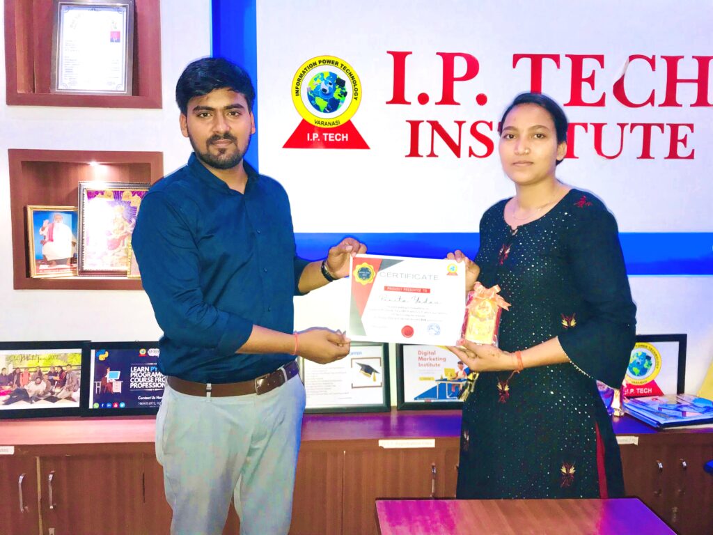 Course Certification on I.P. tech Computer Institute